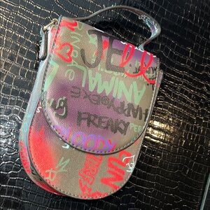 🎨 Neon Graffiti "Vibe" Micro Crossbody & Chain Clutch 🎨